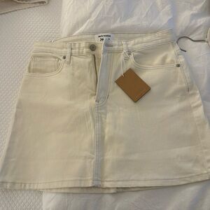 Reformation denim skirt